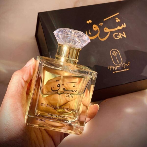 Shok perfume for women in lady's hand